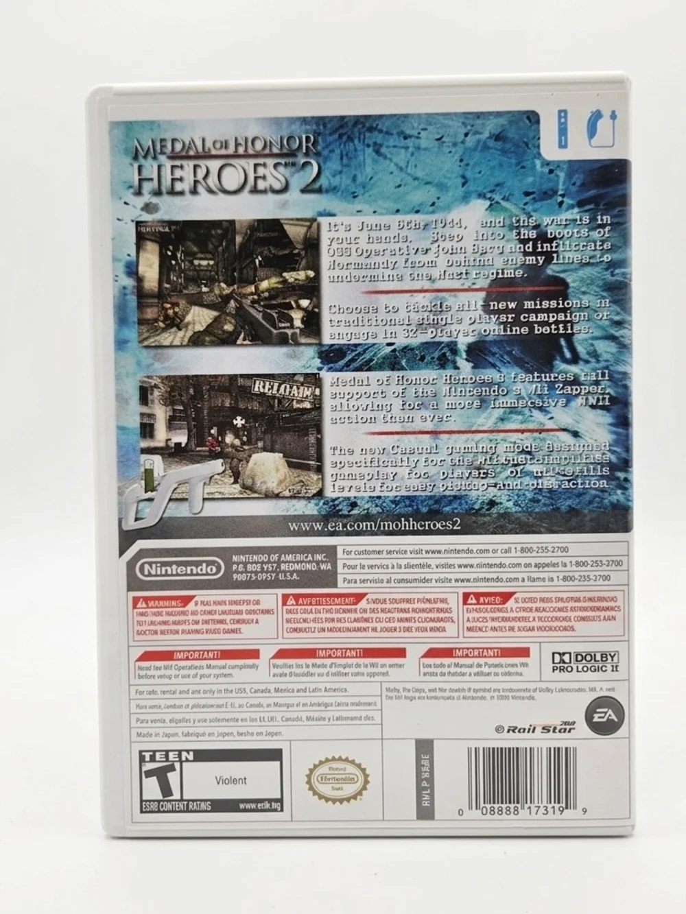 Medal of Honor: Heroes 2 Nintendo Wii Game